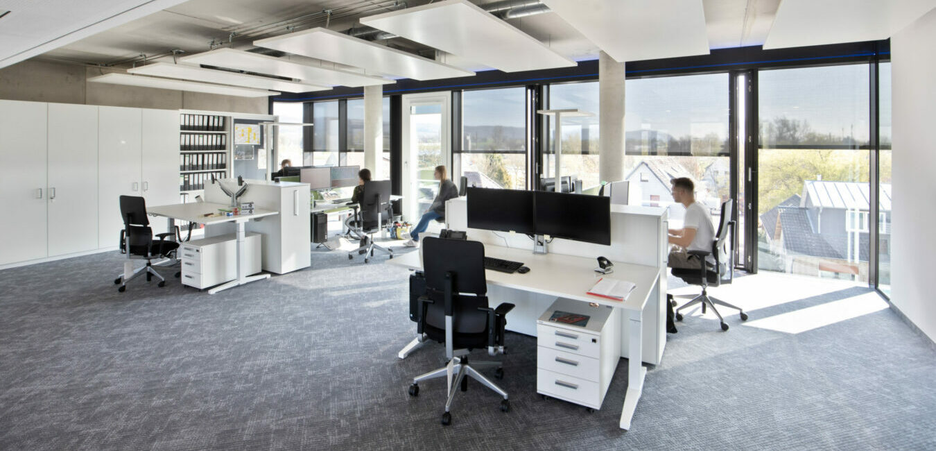 flexible Büroflächen und Open Space Areas