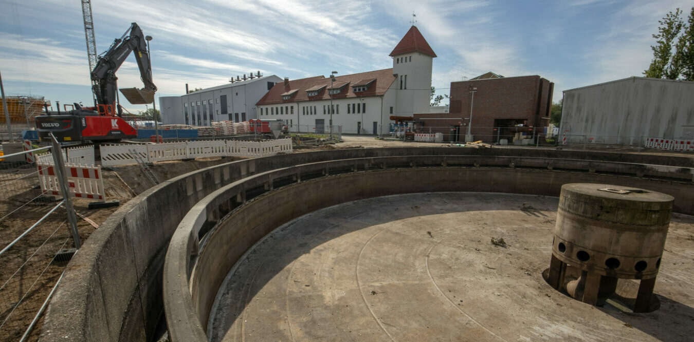 Ein Einblick in unsere Baustelle bei der Kläranlage in Herrenhausen.